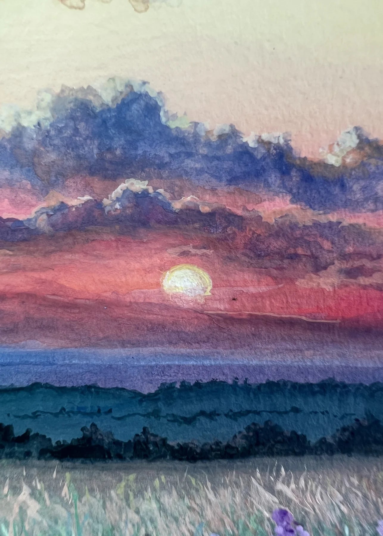 “シリーズ　花畑（原画）”